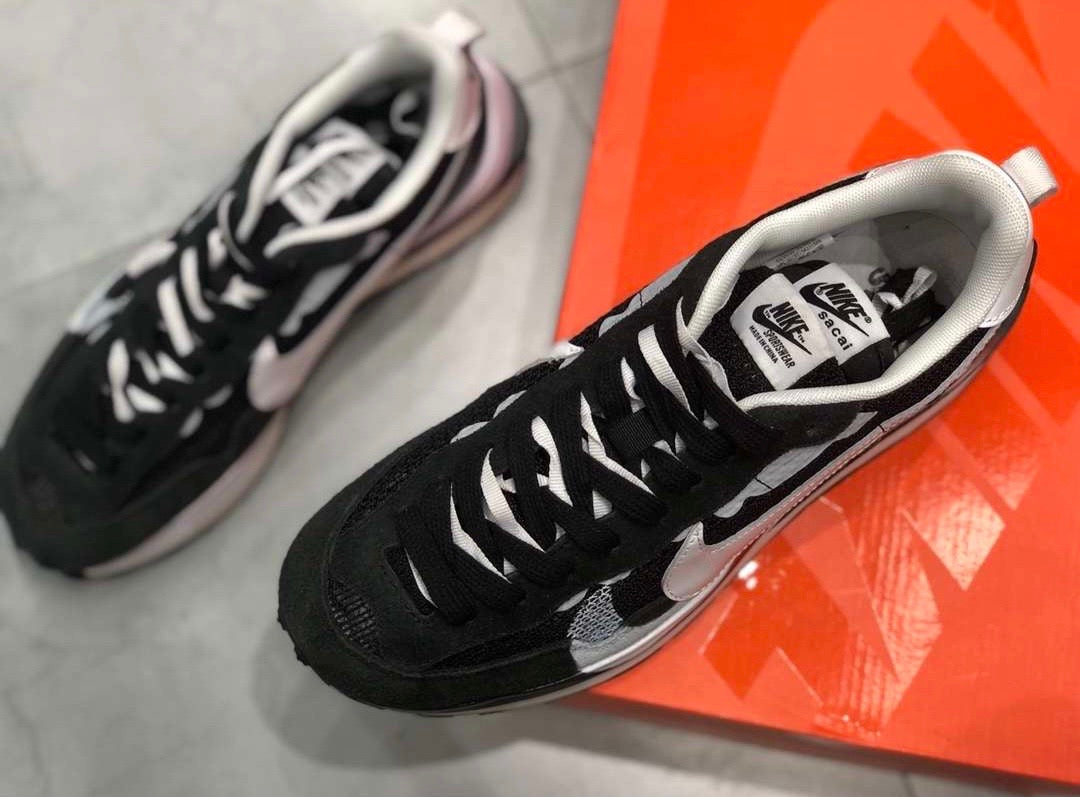 Vaporwaffle sacai Black White