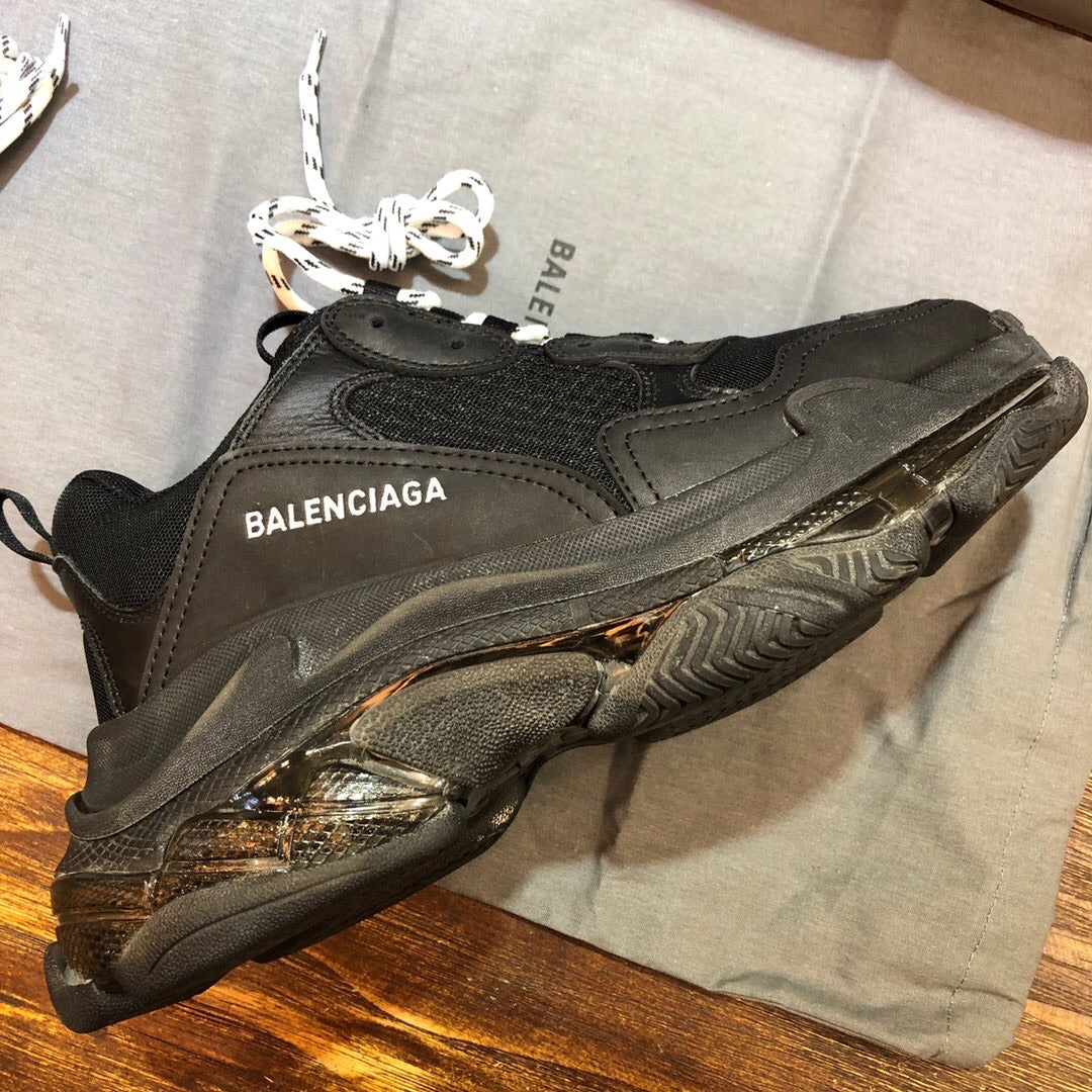 Triple S Black clear sole