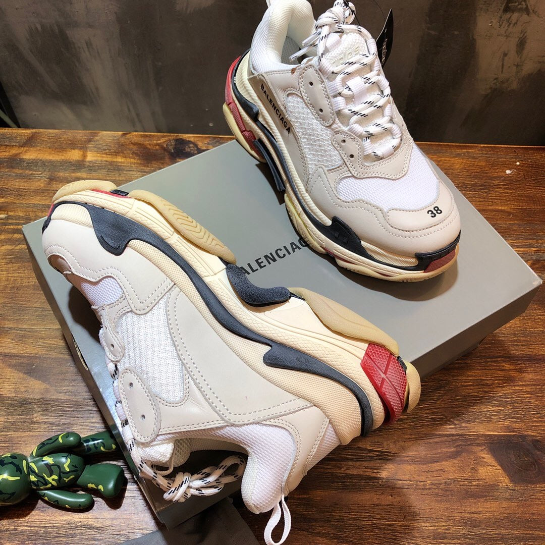 Triple S White Black Red