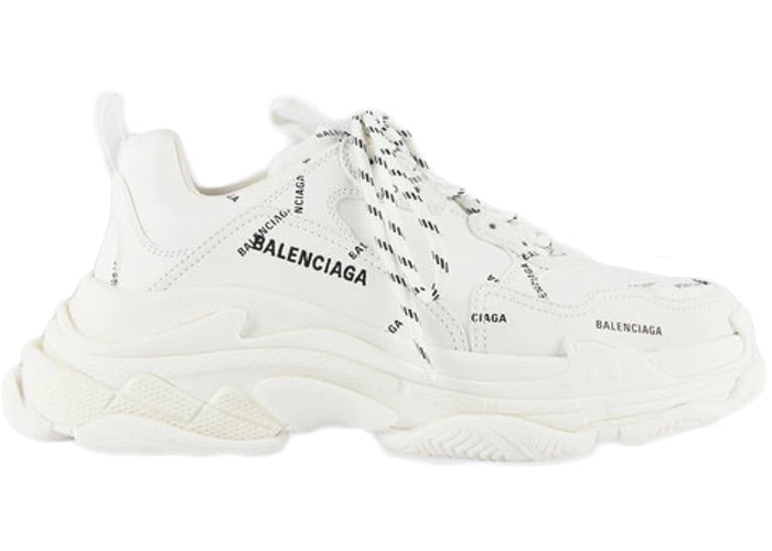 Triple S Allover Logo White