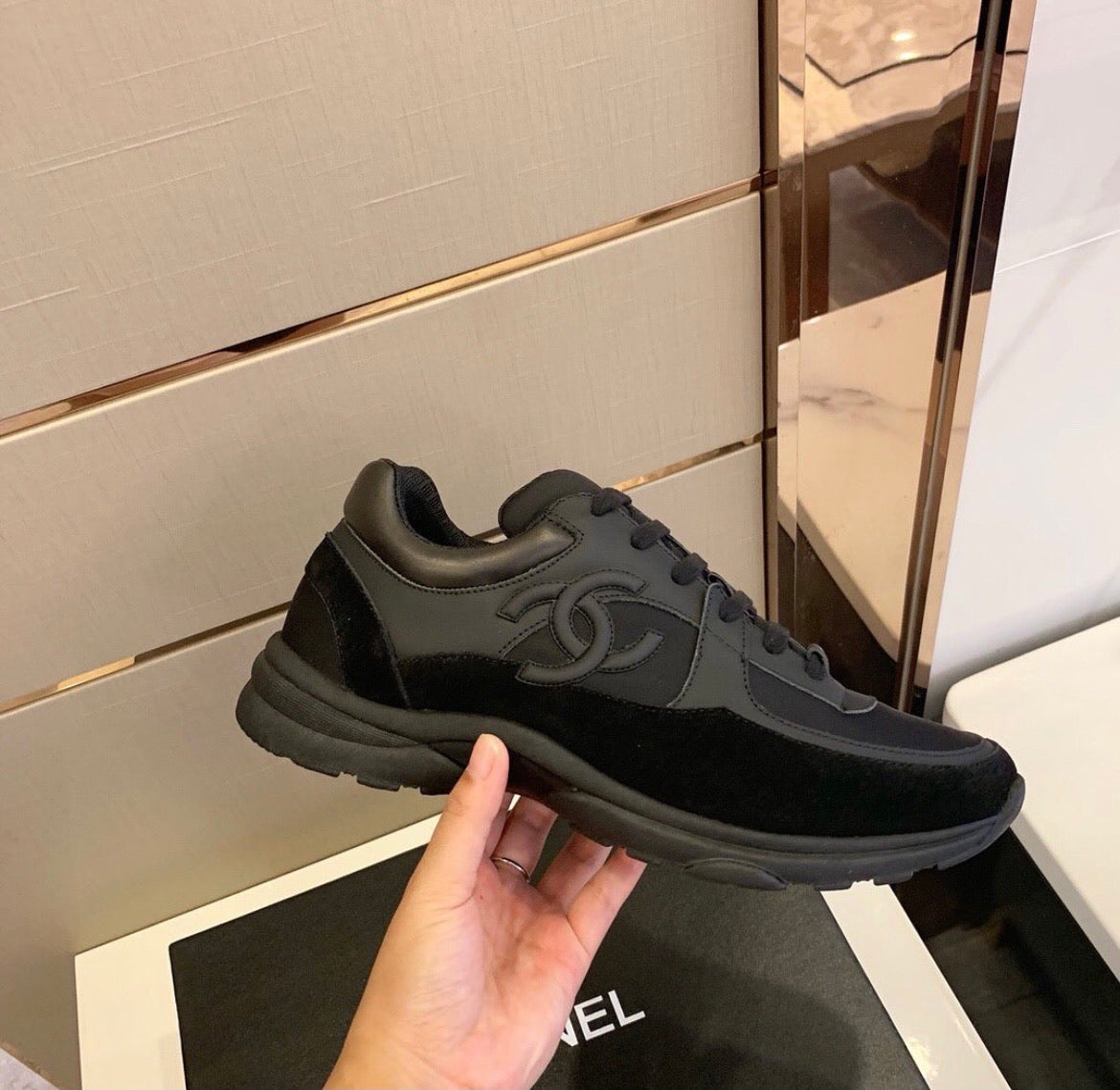 CC Triple Black Suede