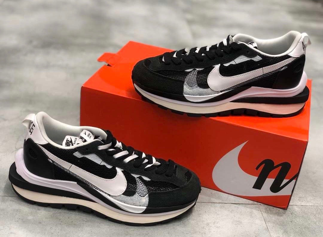 Vaporwaffle sacai Black White