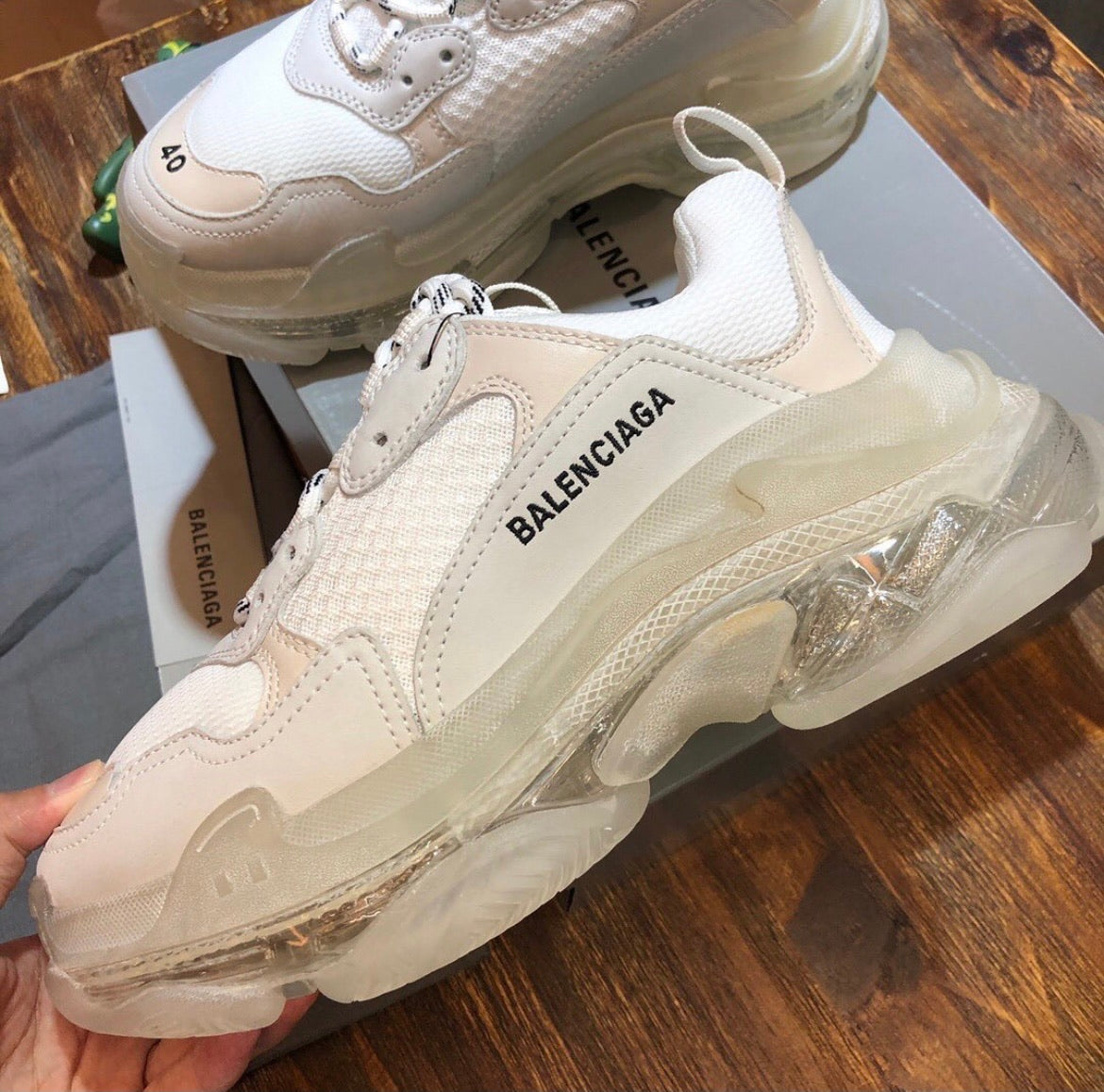Triple White Clear Sole