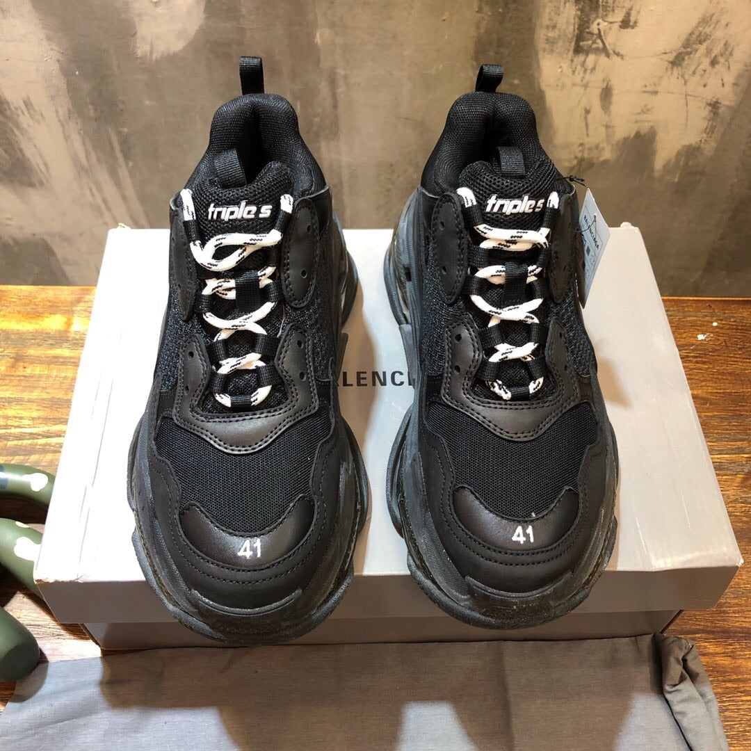 Triple S Black clear sole