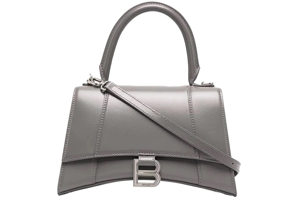 Hourglass Top Handle Bag Grey