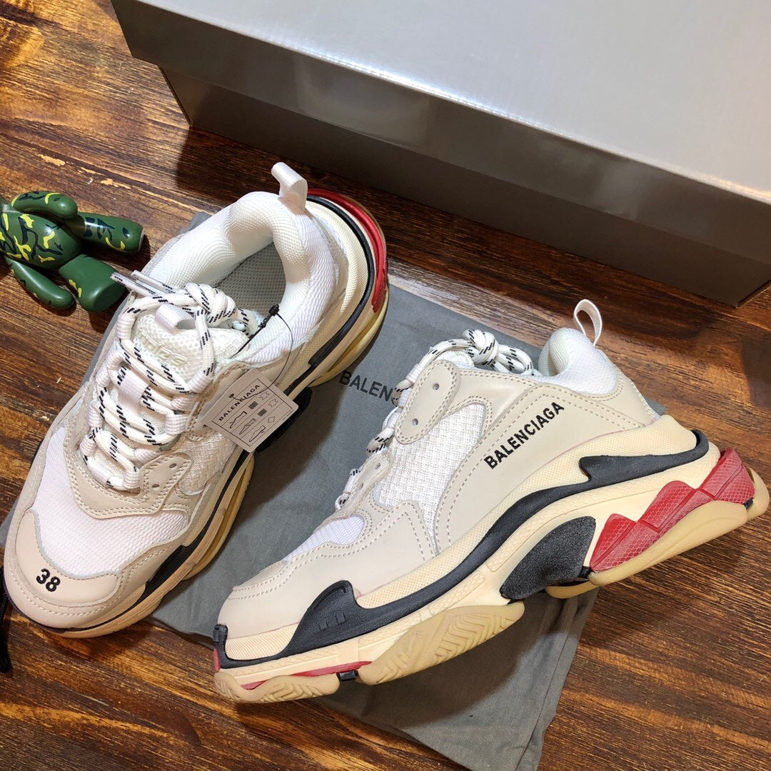 Triple S White Black Red