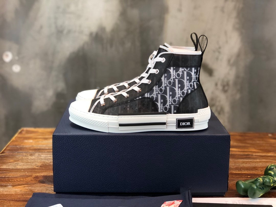 B23 High Black White Oblique