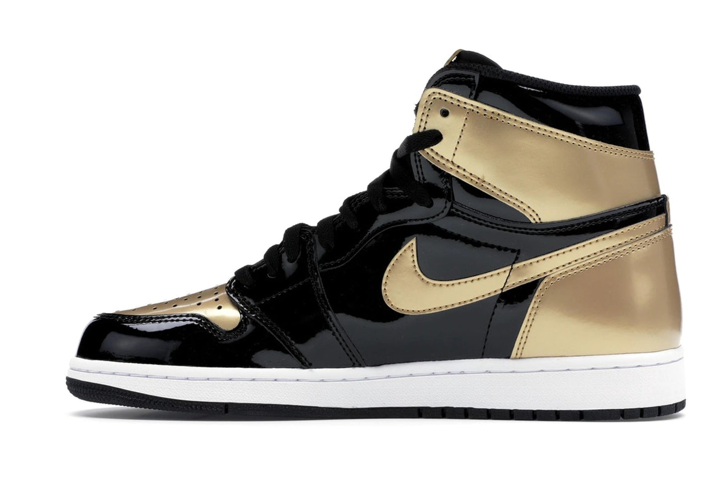 J1 Retro High NRG Patent Gold Toe