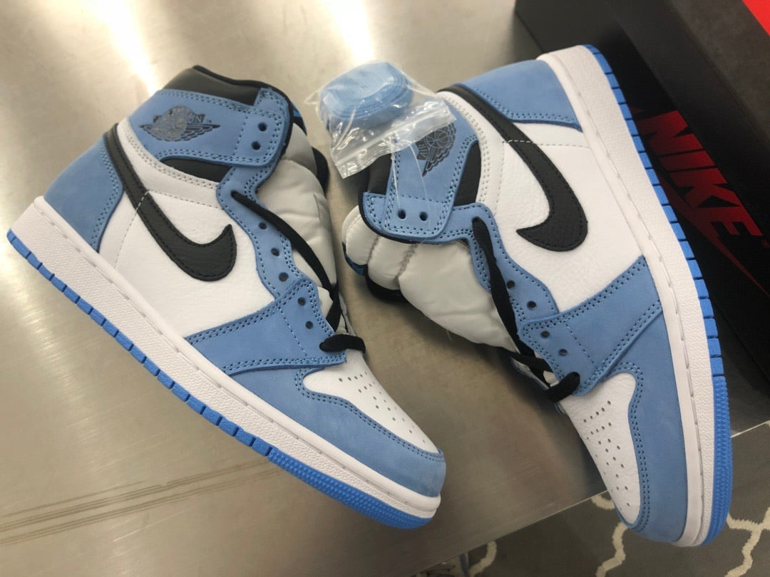 J1 Retro High White University Blue Black
