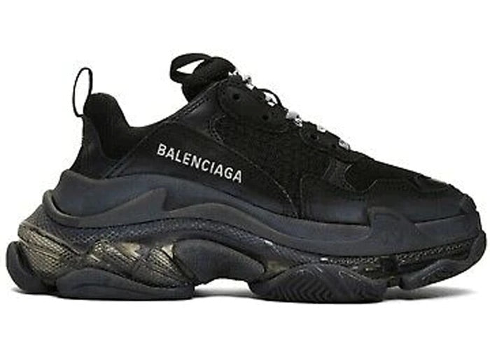 Triple S Black clear sole