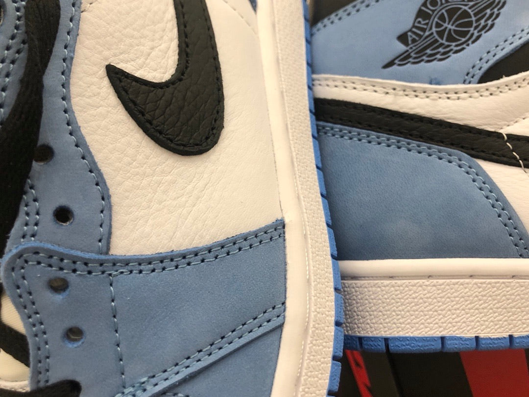 J1 Retro High White University Blue Black