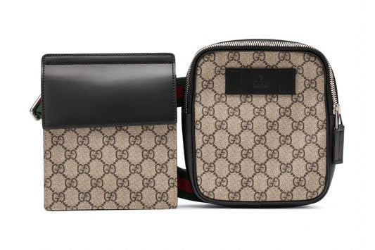 GG Supreme Web Waist Strap Black/Beige