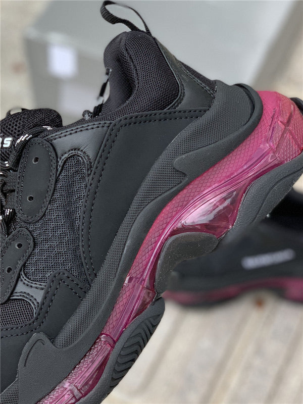 Triple S Clear Sole Neon Pink