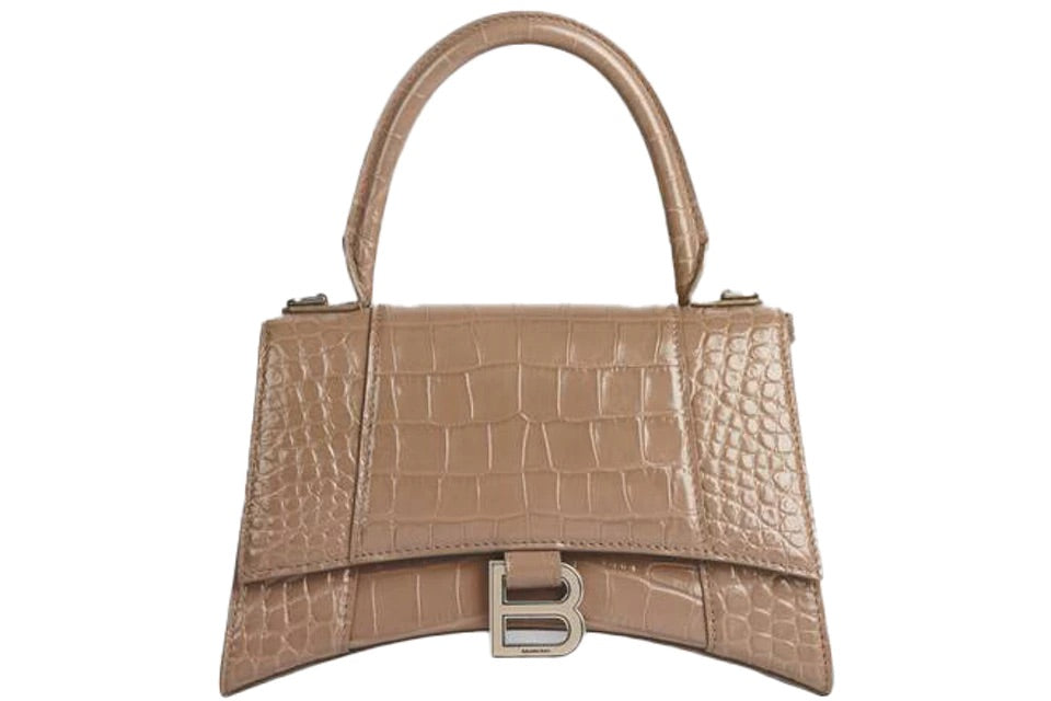 Hourglass Top Handle Bag Mink