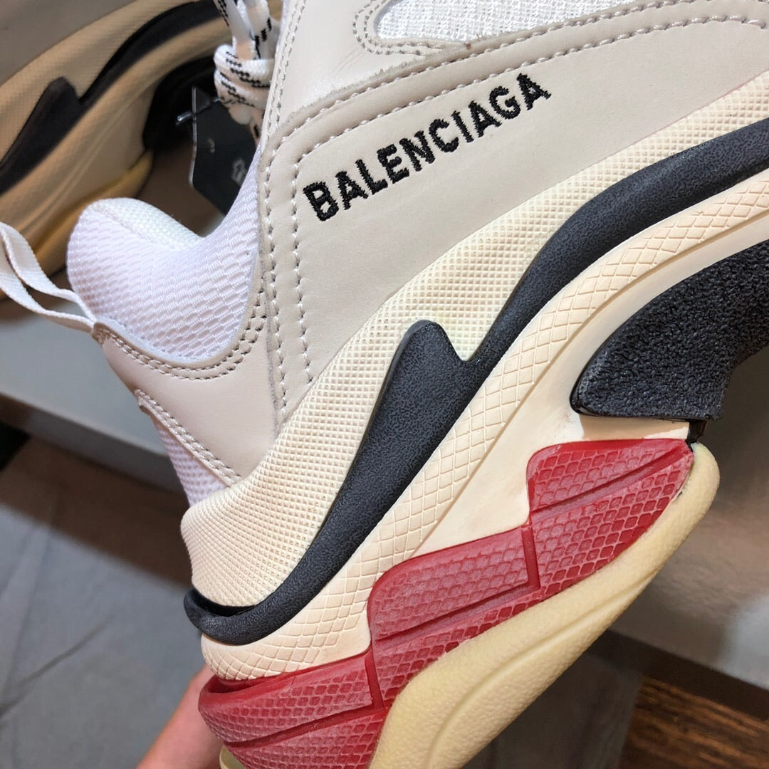 Triple S White Black Red
