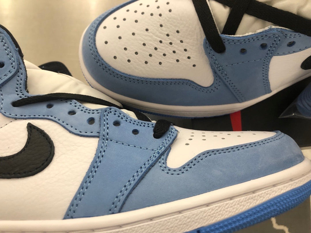 J1 Retro High White University Blue Black